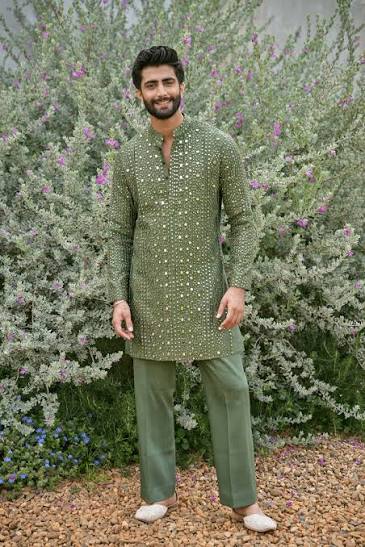 emerlad green kurtha